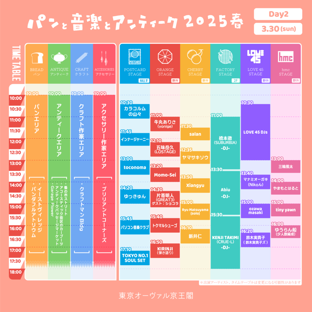 タイムテーブル